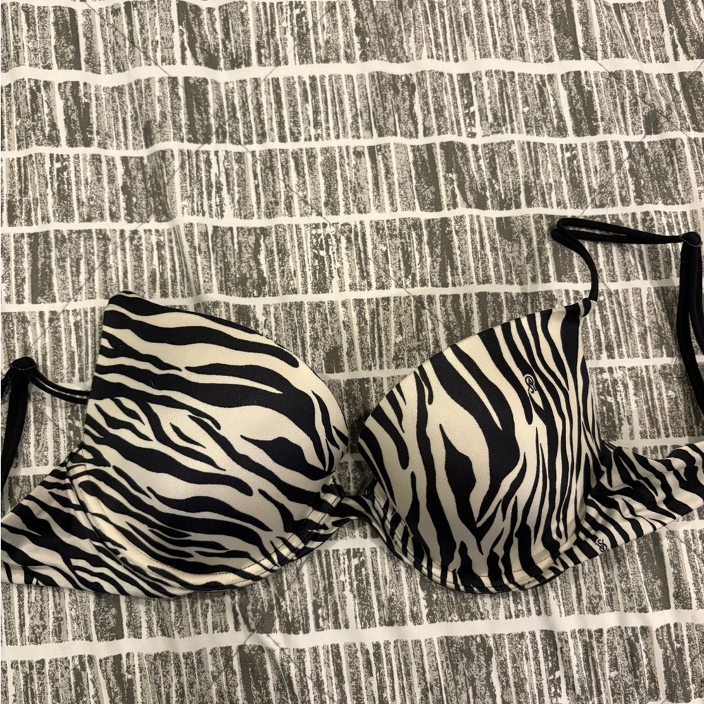 Zebra Print Women's Bra
